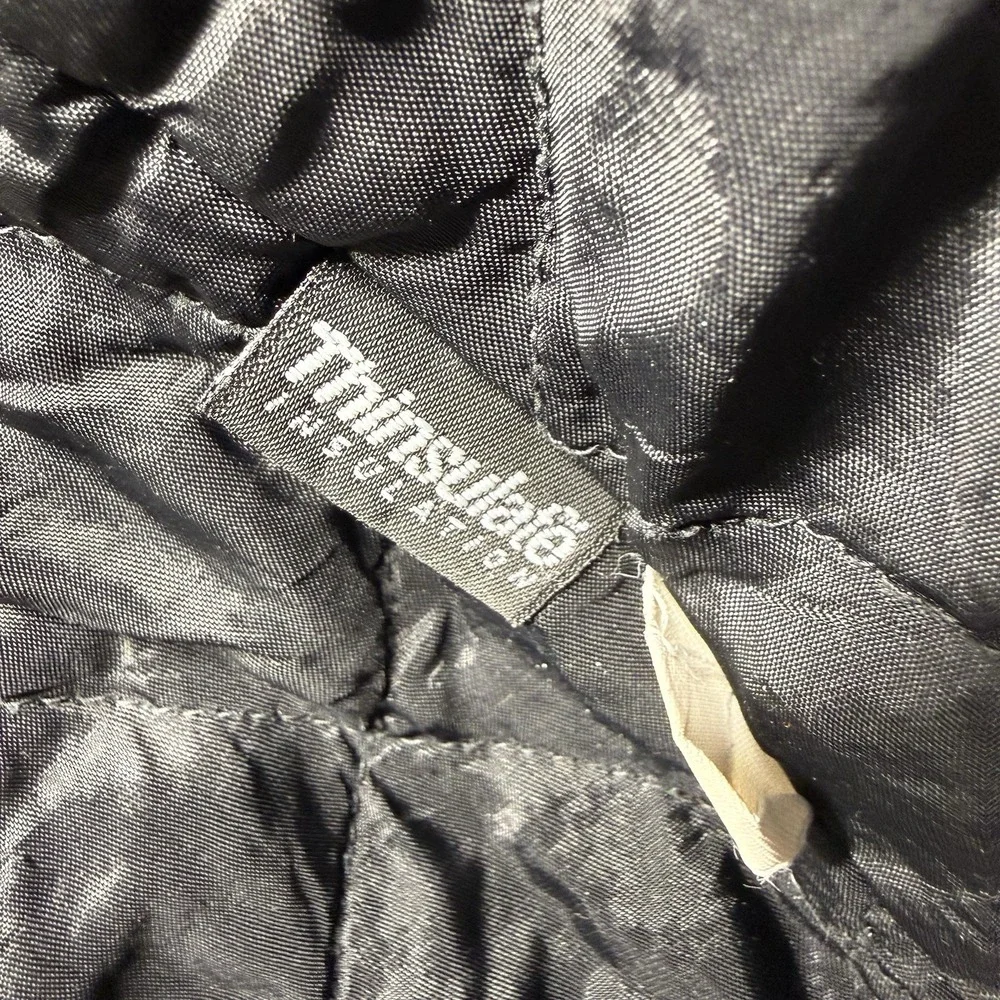 J Crew Women's XS Peacoat Wool Nylon Thinsulate Quilt Lined Jacket Dark Charcoal - Picture 9 of 13